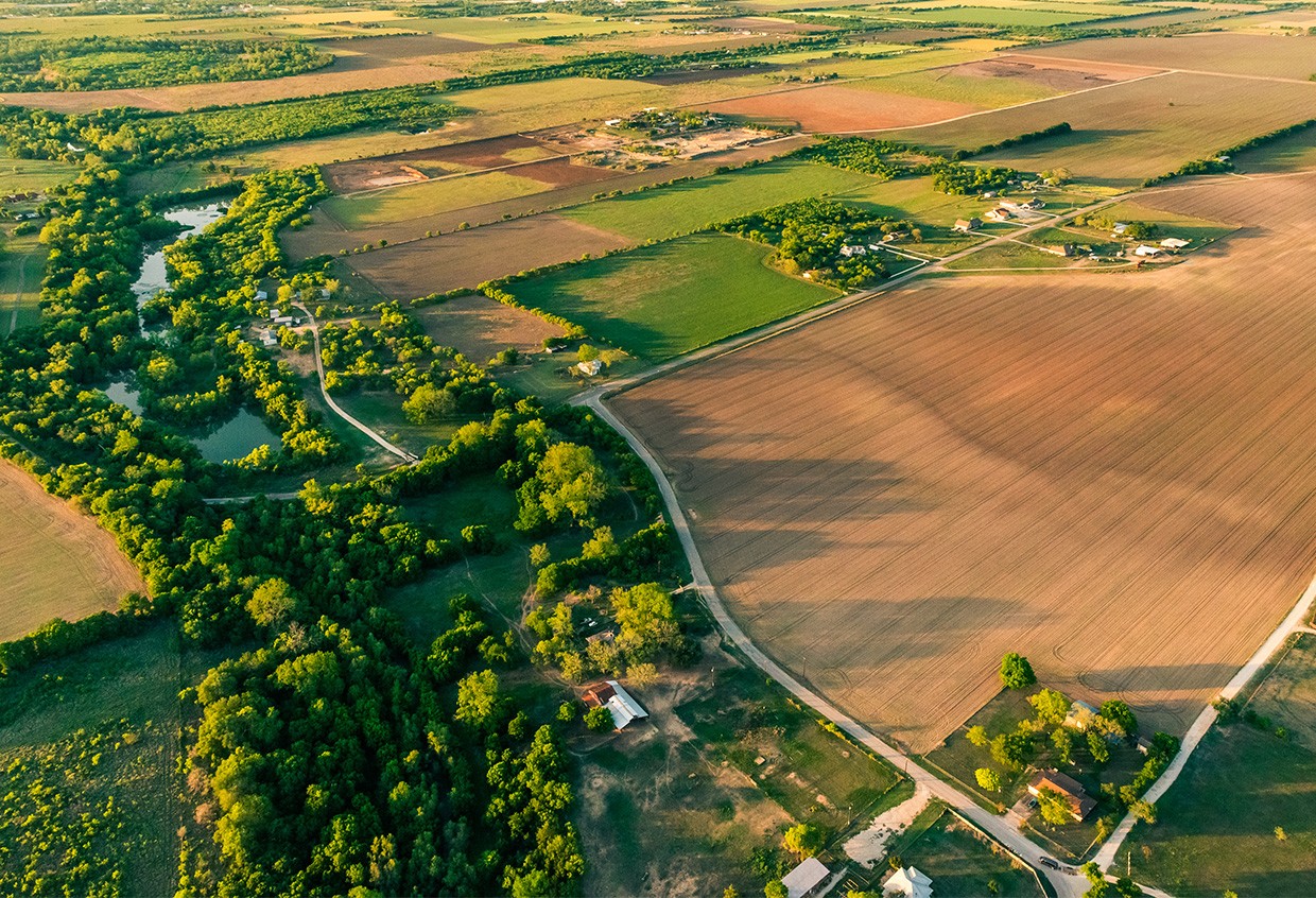 texas land aerial photo